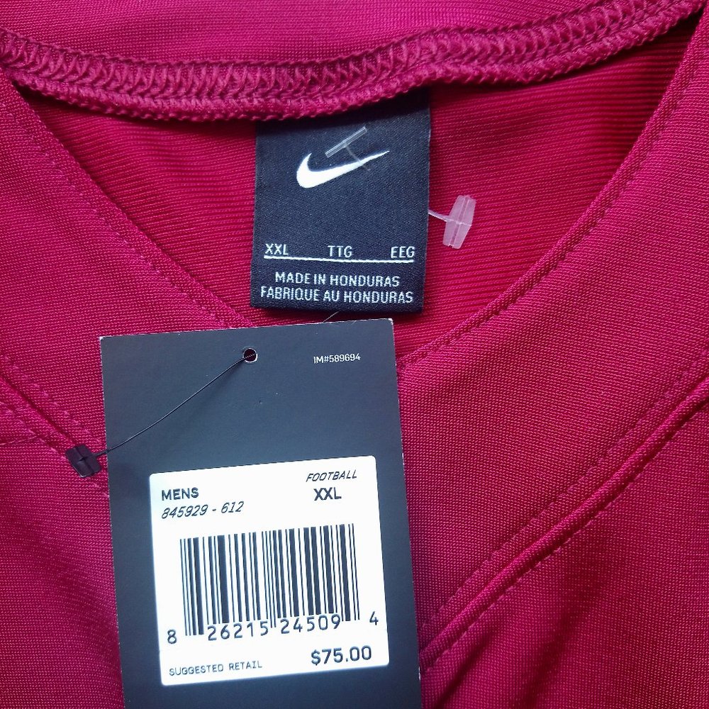 Nwt $75 NIKE Red Performance Training Top 2XL - Picture 4 of 5